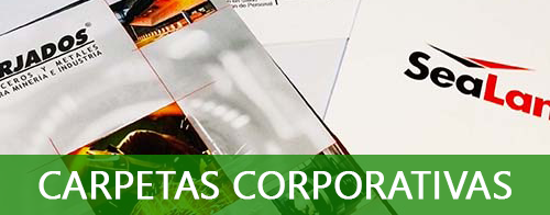 Imagen muestra carpetas corporativas